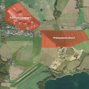 Existující a plánováná průmyslová zónu v Chebu